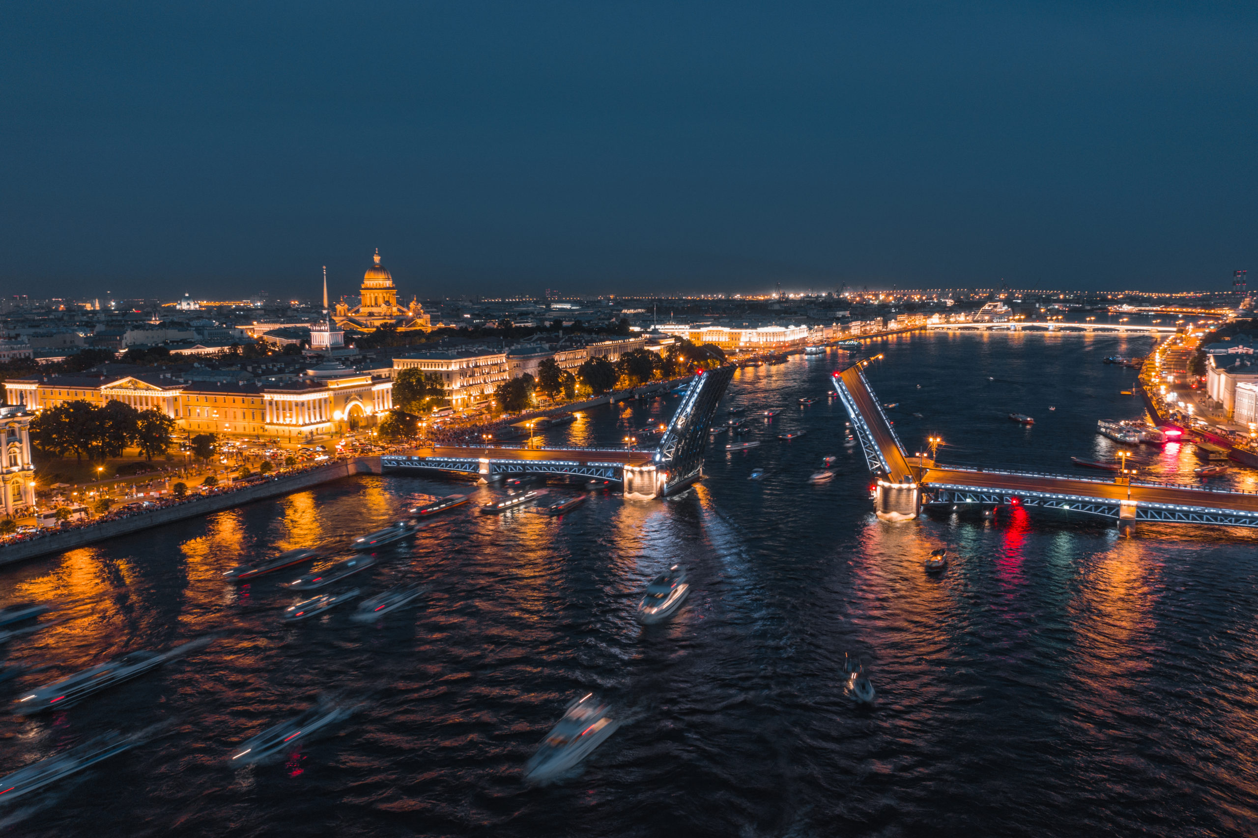 Реки и разводные мосты Санкт Петербурга