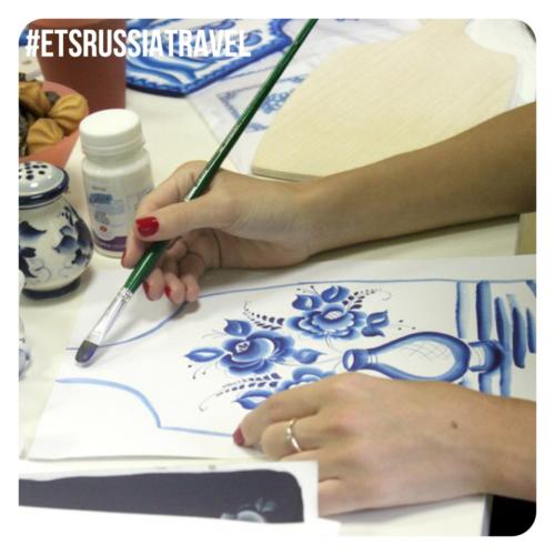 Gzel. Hand-painted master class / Роспись по гжели