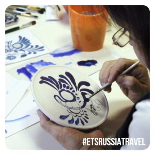 Gzel. Hand-painted master class / Роспись по гжели